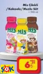 MİS ÇİLEKLİ /KAKAOLU/MUZLU SÜT MİS ÇİLEKLİ /KAKAOLU/MUZLU SÜT